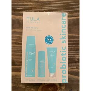 TULA Skincare Acne All-Stars 3-Piece Set Acne Clearing Routine NEW Sealed
